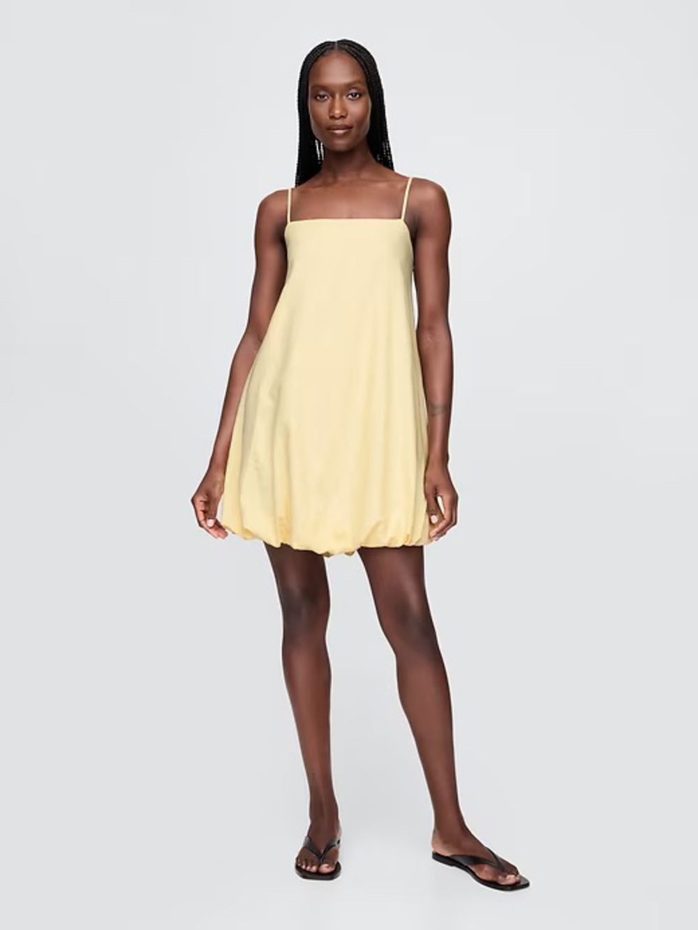 GAP Yellow balloon hem dress